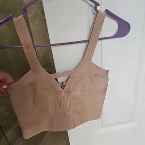 Guess Tan Crop Top
